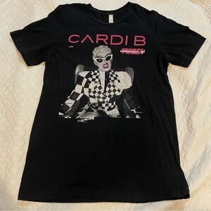 Cardi B Invasion of Privacy Tour T-Shirt Women’s Medium 2019 Black Dates on Back